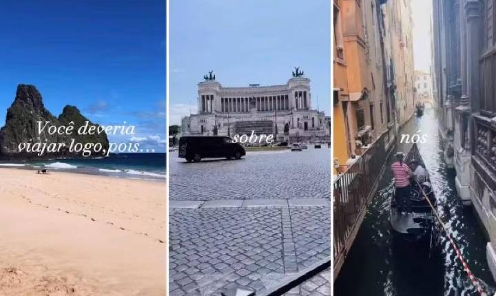 De Noronha à Itália: veja destinos postados por estudante de medicina que teve bolsa suspensa após declarar baixa renda