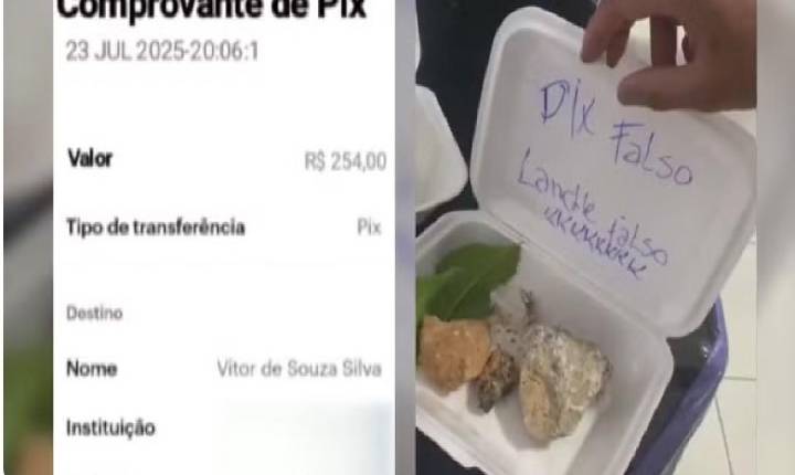 Lanchonete prepara pedido de cliente com restos de comida após notar tentativa de golpe: 'PIX falso, lanche falso'