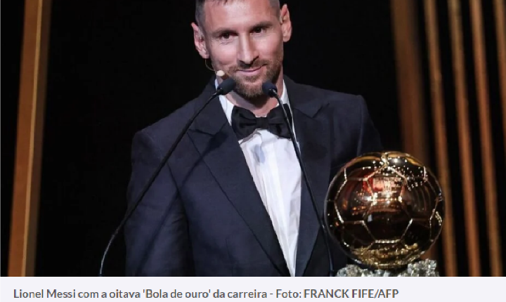 Messi é eleito o melhor jogador do mundo pela oitava vez