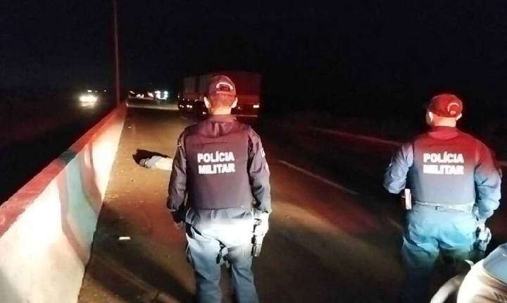 Motorista se depara com homem de braços abertos que morre na MS-156