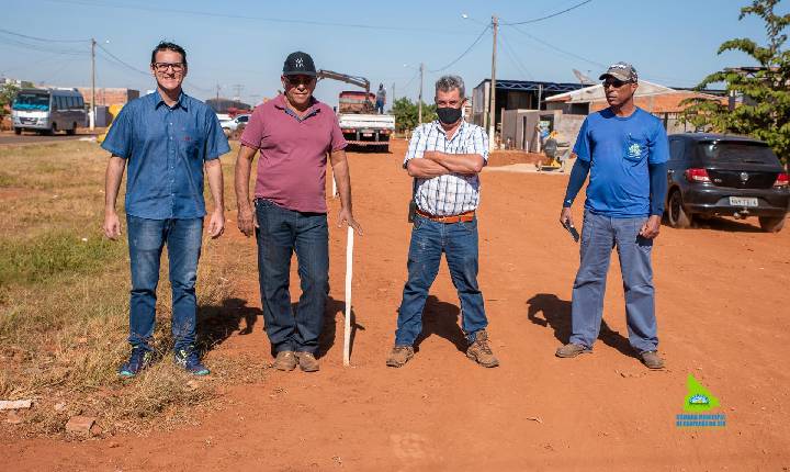 Obras de asfaltamento são iniciadas no Campo Verde