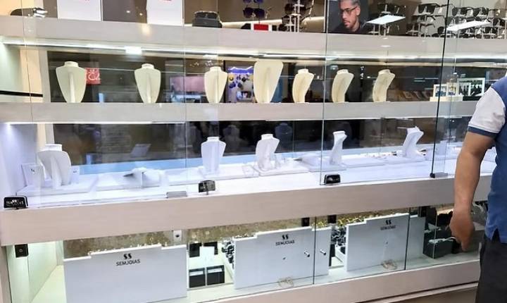 ‘Piratas de Shopping’ furtam R$ 500 mil de joalheria em Aparecida