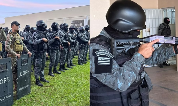 Polícia Penal mobiliza 500 agentes em operação simultânea nos maiores presídios de Goiás