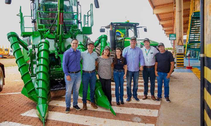 Prefeito Vinicius Terin e Deputada Marussa Boldrin prestigiam abertura da safra na Usina CerradinhoBio