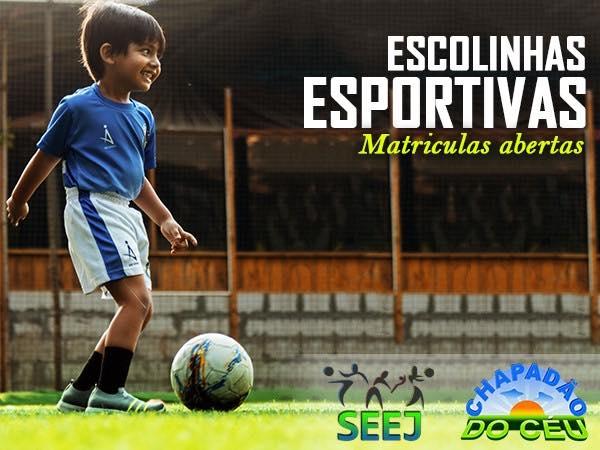 Matriculas Abertas para as escolinhas esportivas