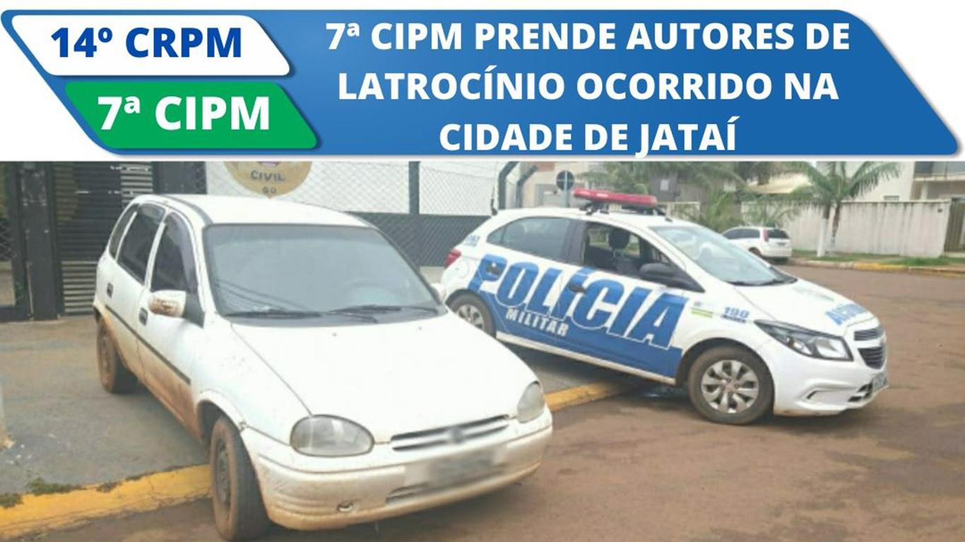 Policiais militares de Chapadão do Céu prendem autores de latrocínio ocorrido em Jataí.