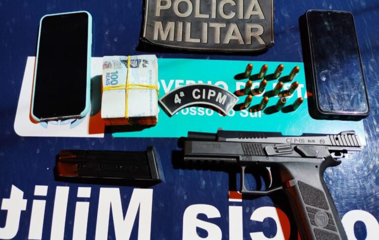 Chapadão do Sul: mulher é presa com pistola ameaçando outra no Esplanada