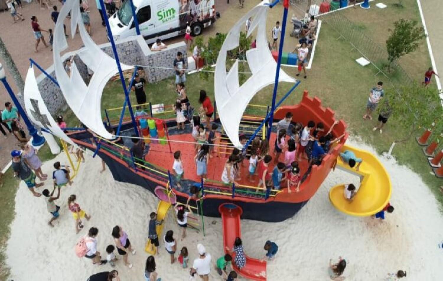 Prefeitura de Chapadão do Sul instalará playground em forma de barco na Praça de Eventos