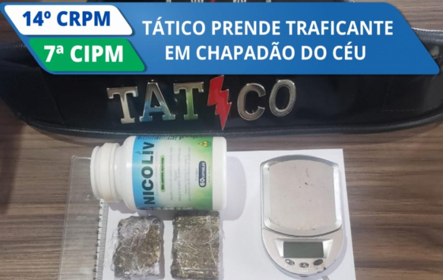 Tático prende traficante em Chapadão do Céu