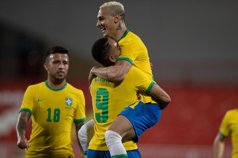 Brasil quase se complica, mas vence Alemanha em estreia do futebol masculino