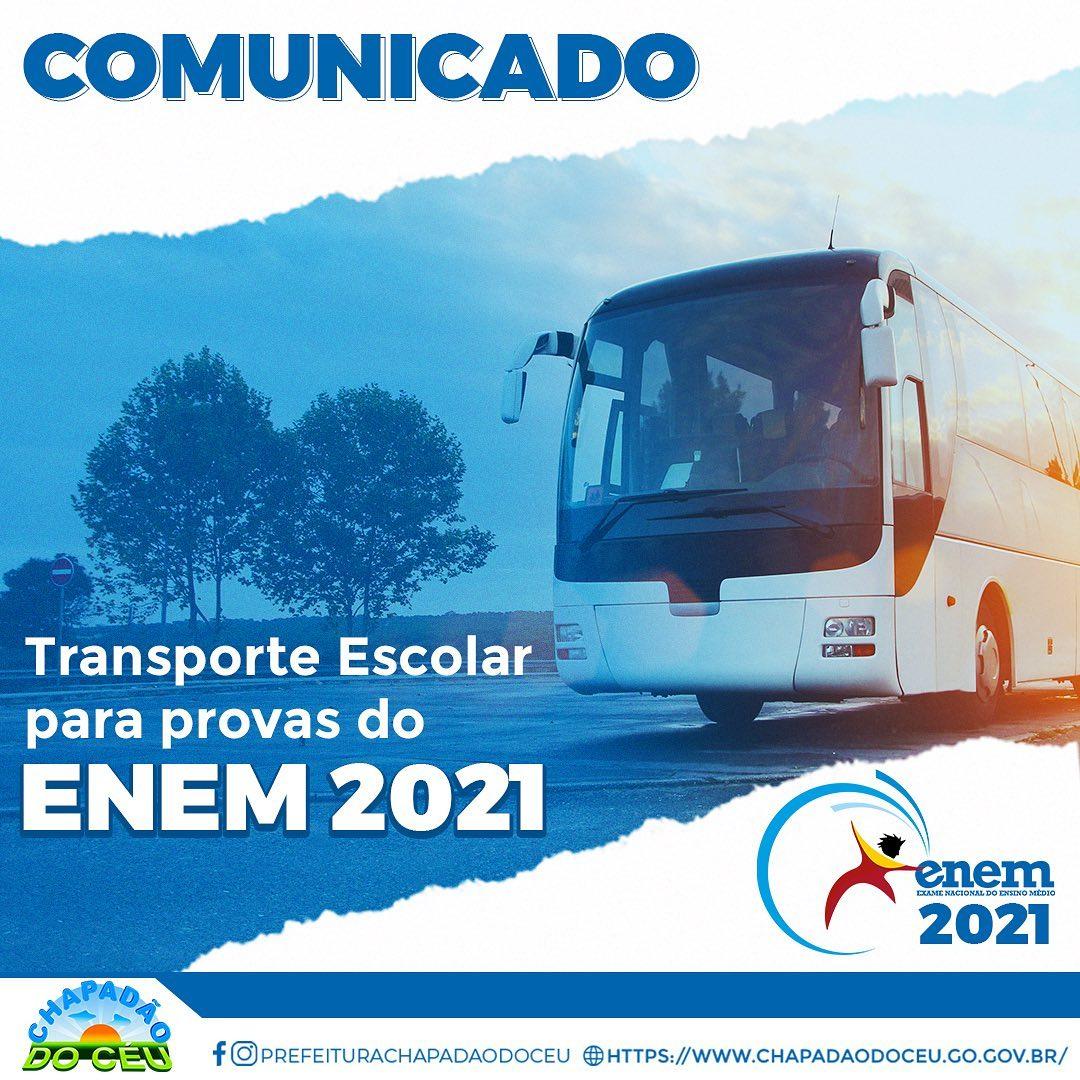 TRASPORTE ESCOLAR PARA AS PROVAS DO ENEM!
