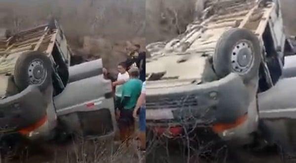 Equipe de Gusttavo Lima bate van, veículo capota e acidente deixa feridos após show; cantor não estava no carro