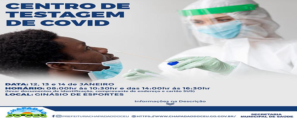Centro de testagem de COVID
