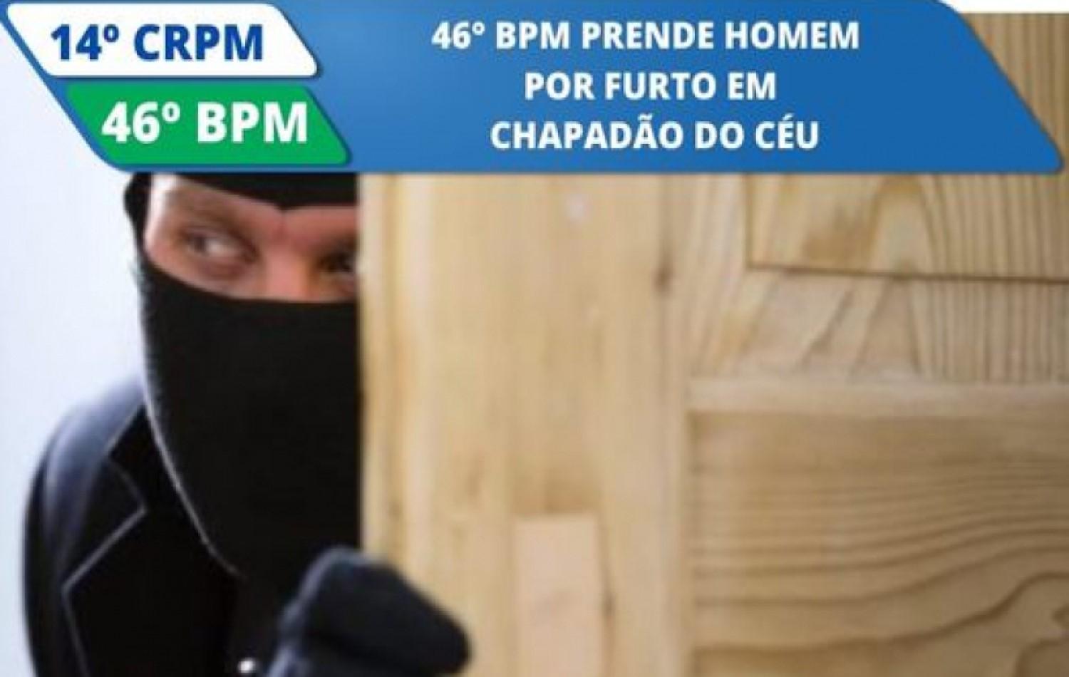 46° BPM prende homem por furto em Chapadão do Céu