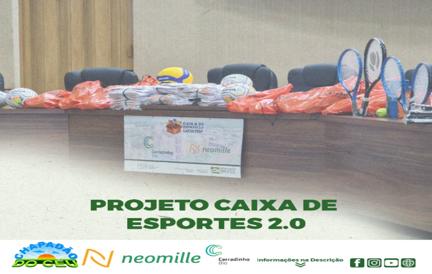 Chapadão do Céu é contemplado com Projeto Caixa de Esportes 2.0