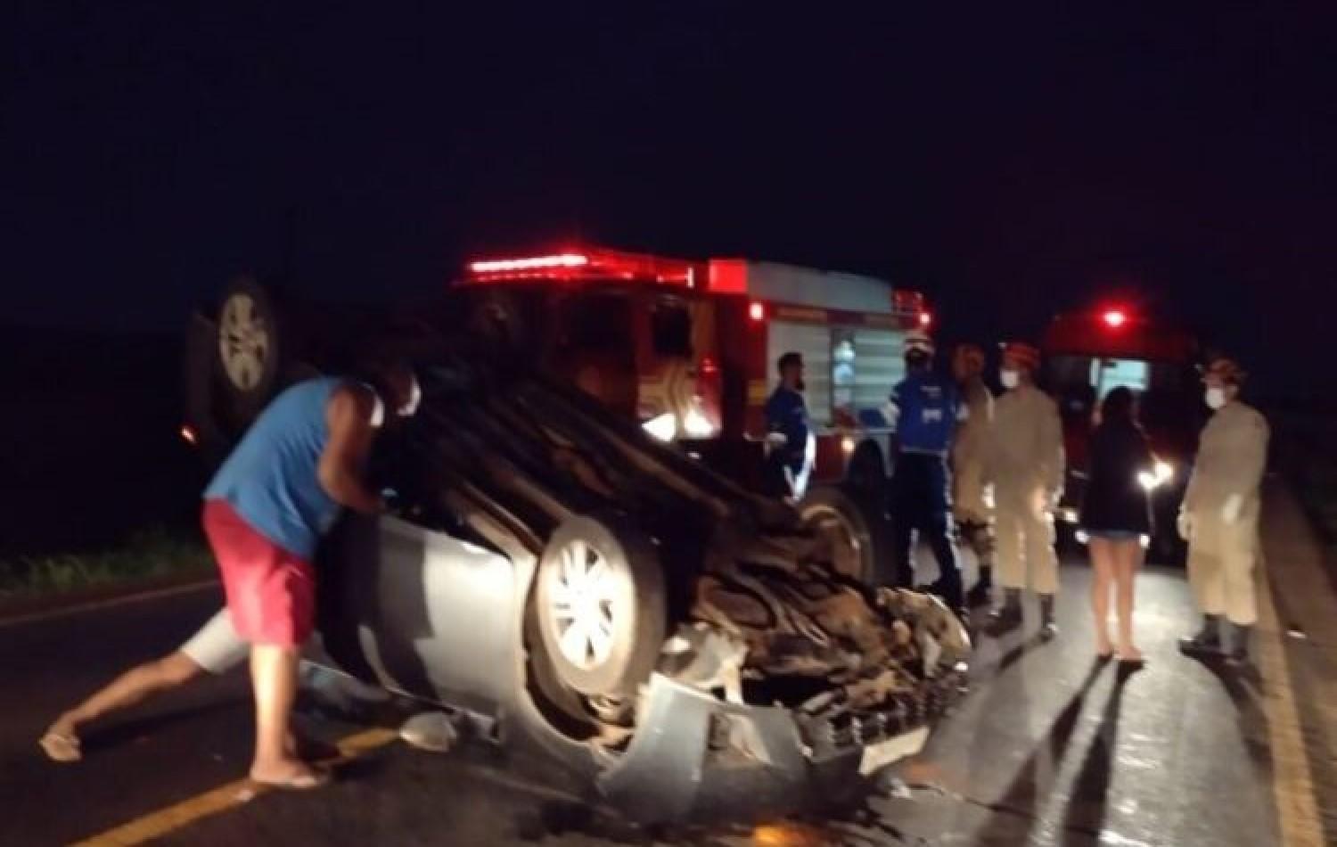 Três graves acidentes foram registrados na noite desta sábado