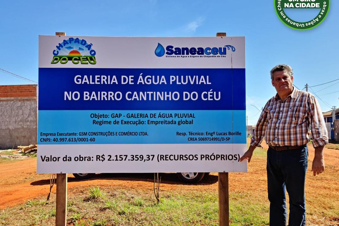 Prefeito Vinicius Terin visita obras no Bairro Cantinho do Céu: Mais de R$ 2 milhões de reais em investimentos