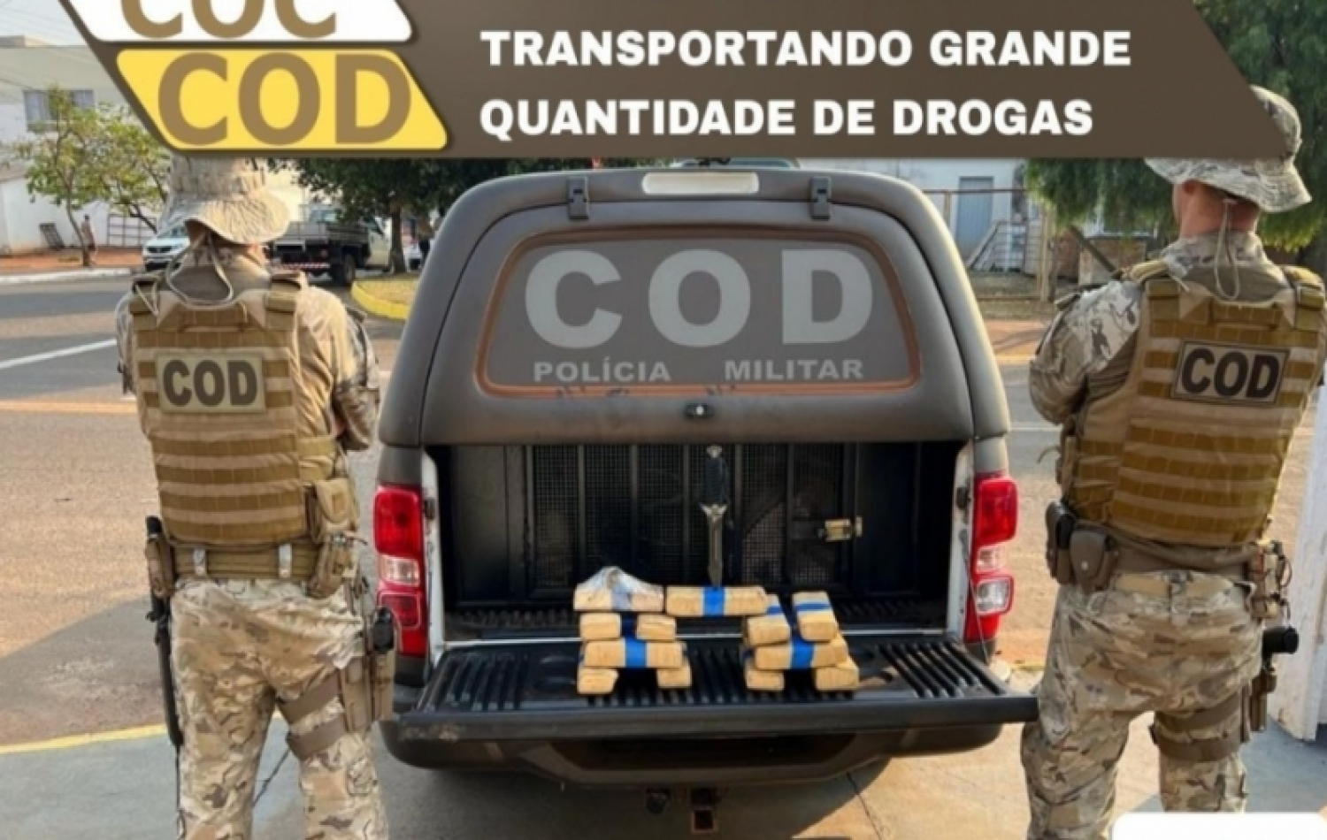 COD prende mulher com mala carregada de drogas na região sudoeste de Goiás