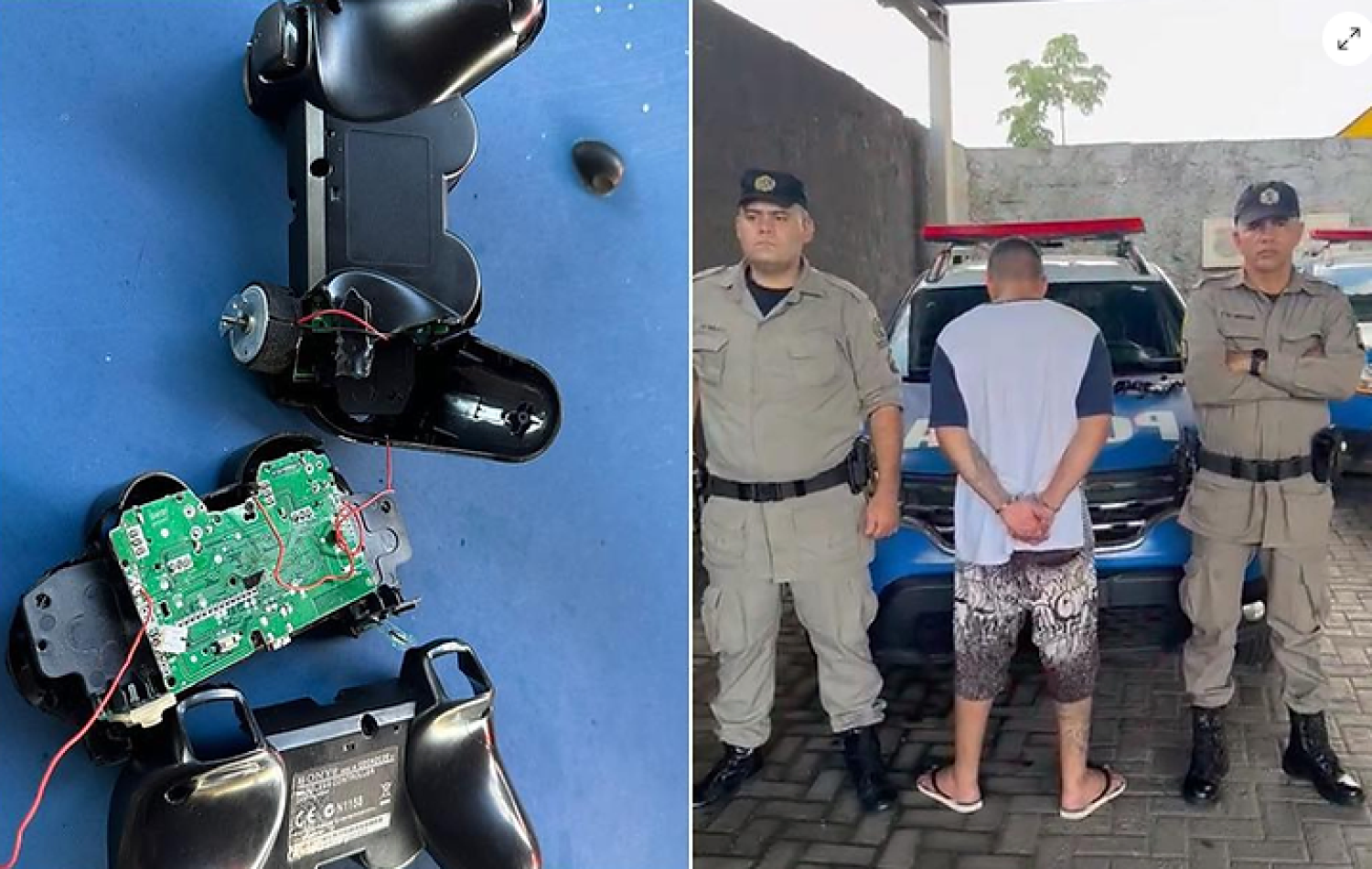 Jovem é preso suspeito de quebrar controle de videogame na cabeça de bebê e dar soco na esposa