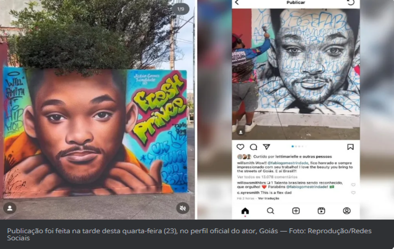 Will Smith publica obra de artista plástico de Goiás;