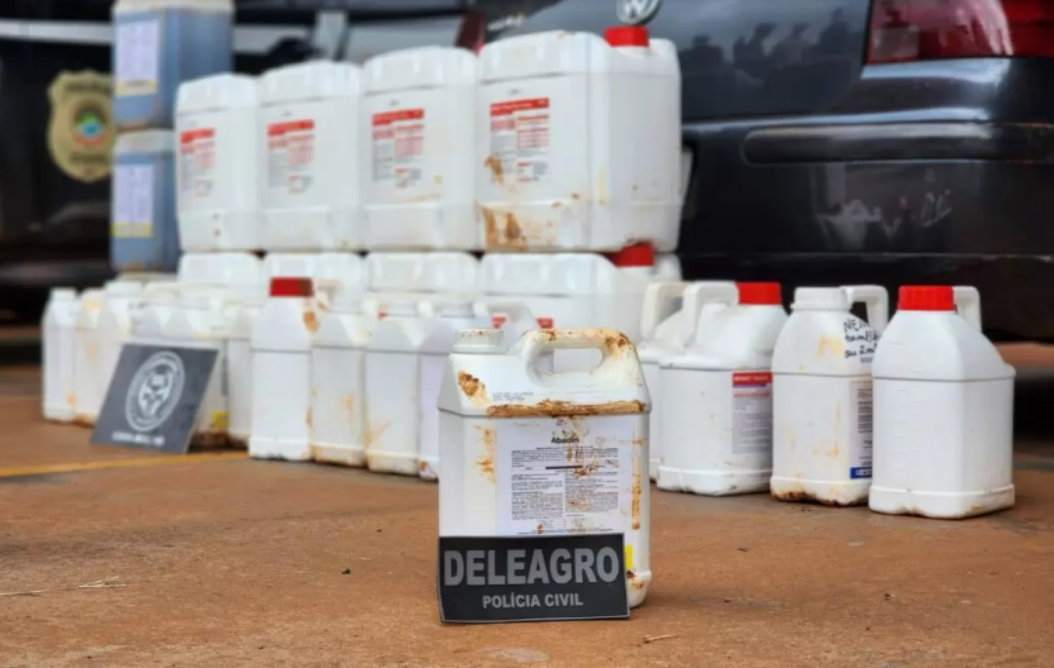 Duas pessoas foram presas por receptação de Defensivos Agrícolas furtados em Chapadão do Sul