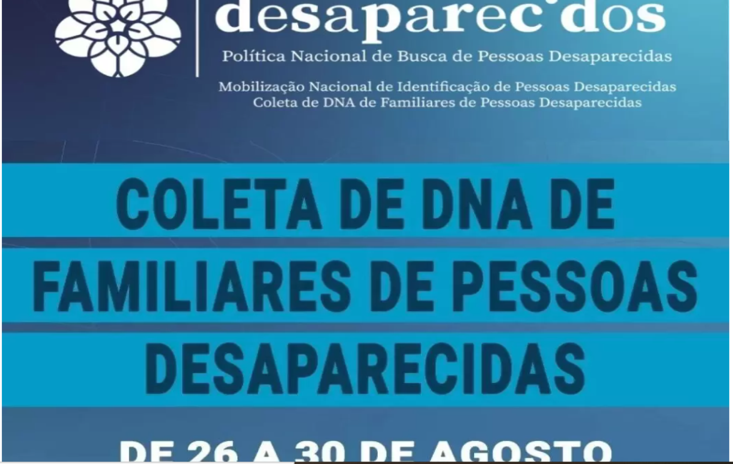 Polícia Civil de Costa Rica participa de mobilização nacional de identificação pessoas desaparecidas, com coleta de DNA