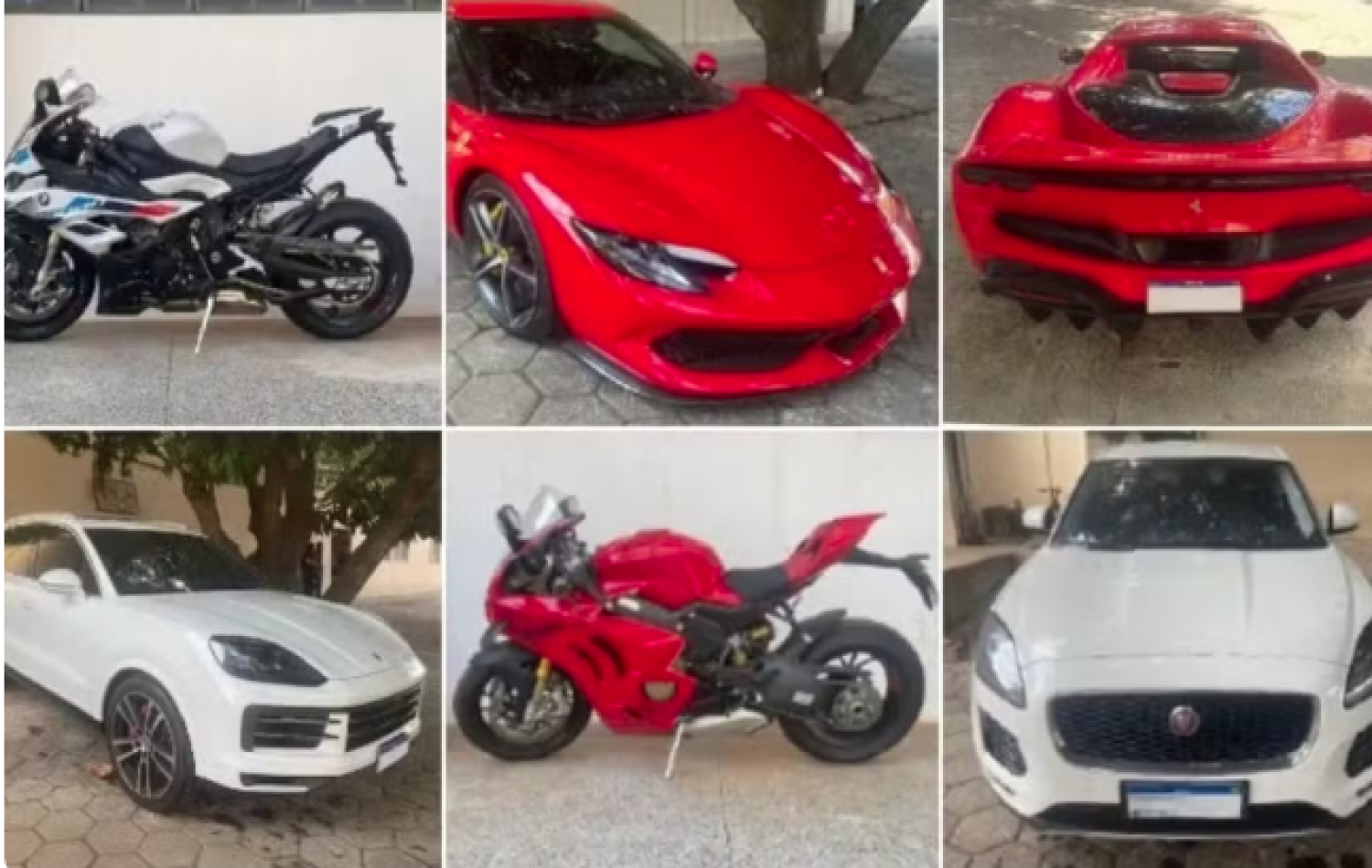 Ferrari, Porsche, Jaguar e motos de luxo são leiloados pelo Tribunal de Justiça de Goiás