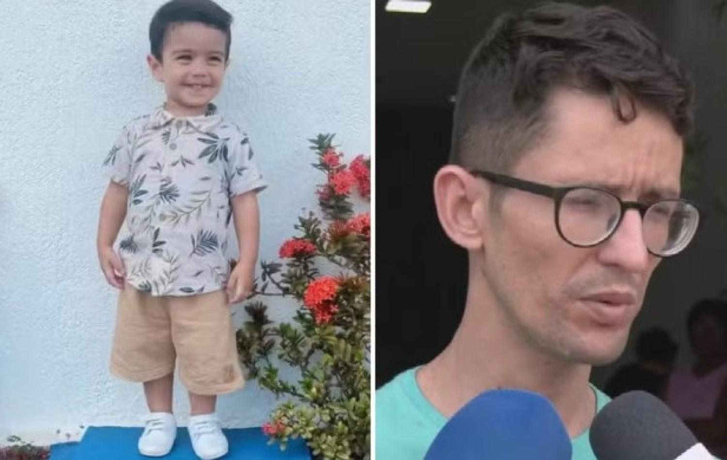 Pai de menino que morreu trancado em carro diz que descobriu morte após ser chamado a hospital: 'Choque'