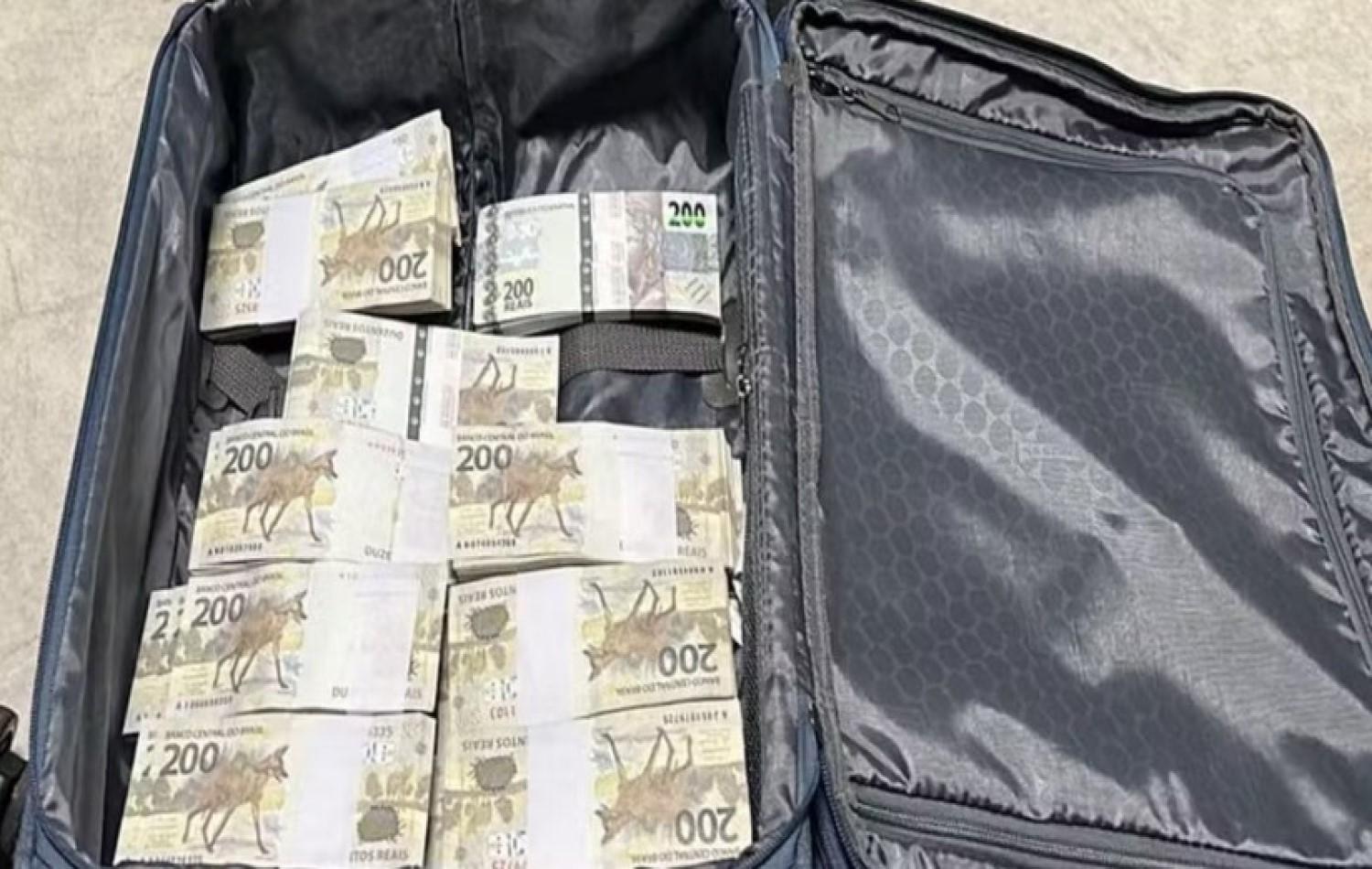 PF prende homens com 1,2 milhão dentro de mala a caminho de Goiás