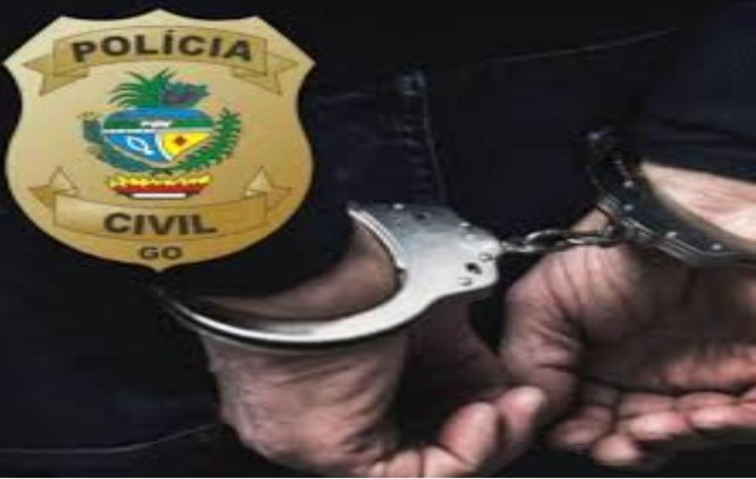 HOMEM É DETIDO PELA POLÍCIA CIVIL DE CHAPADÃO DO CÉU ENQUANTO COMPANHEIRA SOLICITAVA MEDIDA PROTETIVA