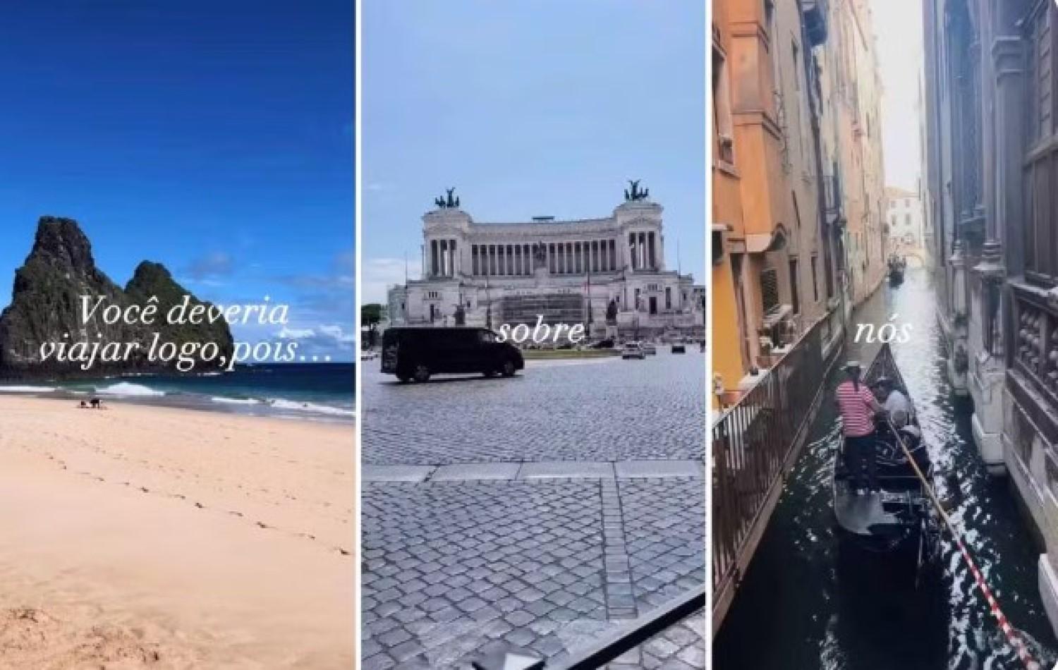 De Noronha à Itália: veja destinos postados por estudante de medicina que teve bolsa suspensa após declarar baixa renda