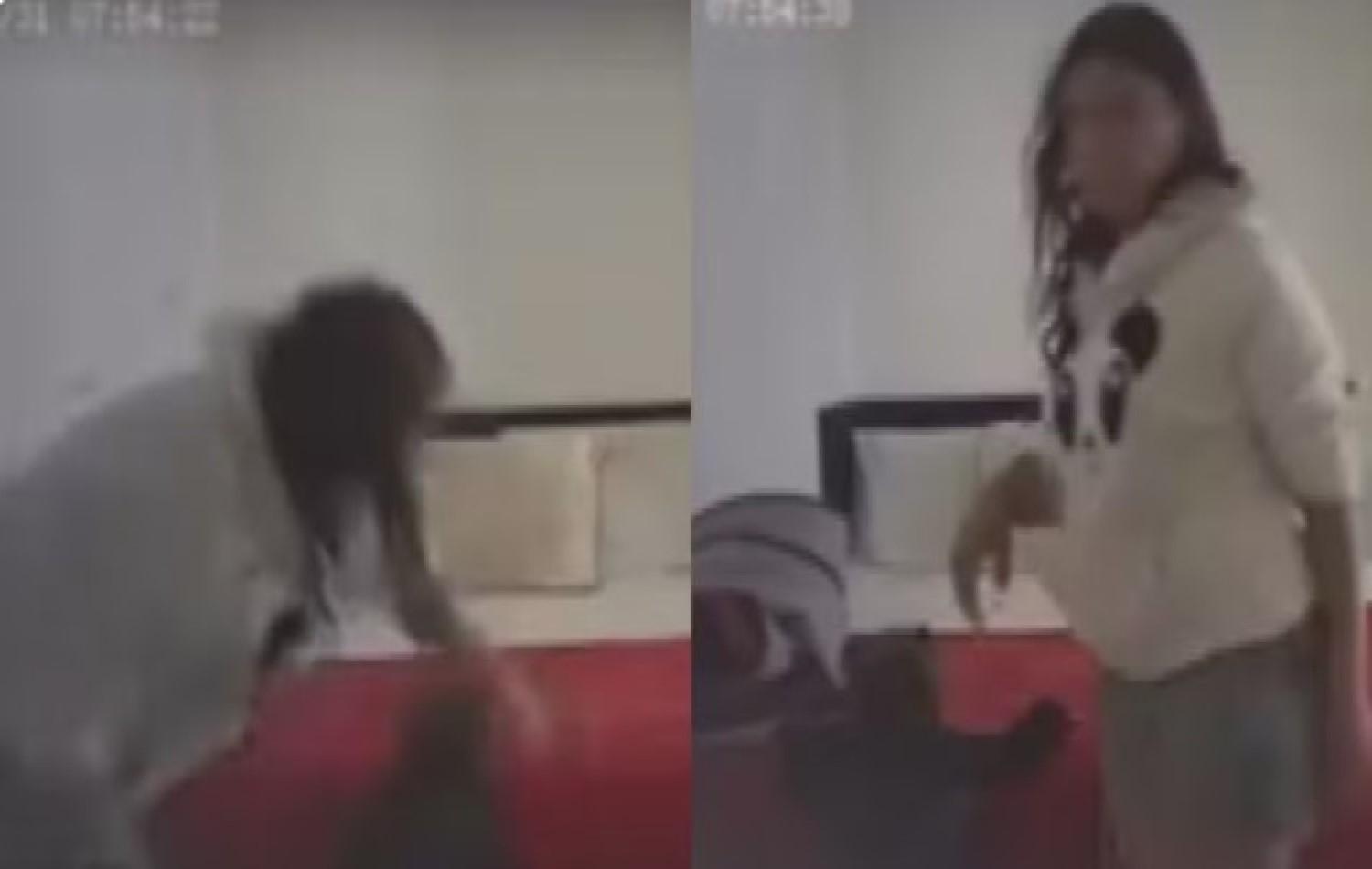 Mãe é flagrada sufocando e chutando filha de 2 anos; pai usou câmera escondida para provar agressões