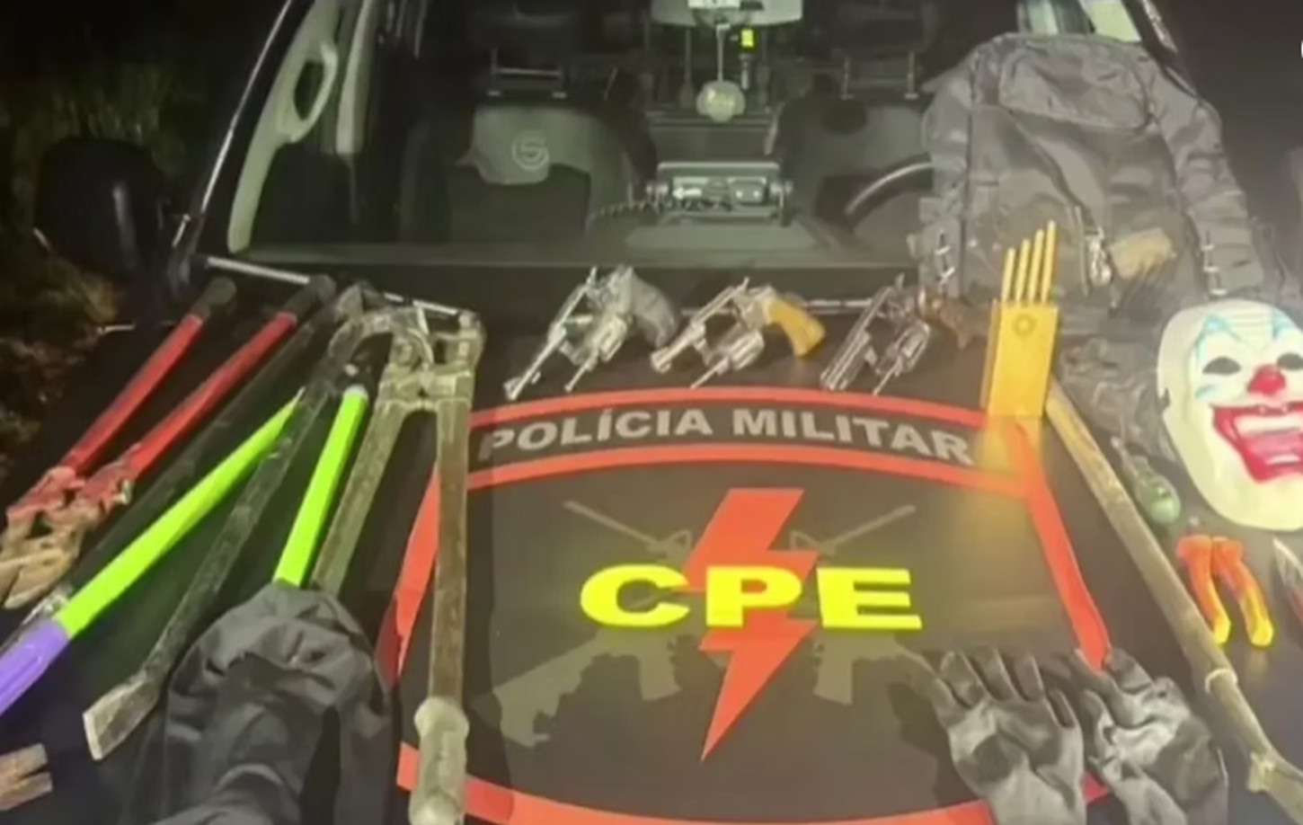 Trio suspeito praticar roubos e furtos morre em confronto com a PM em Bela Vista